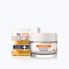 (Hàng nhập khẩu) Kem dưỡng hỗ trợ trẻ hóa da ban đêm Floslek Re Vita C Ultra Revitalizer Night Cream