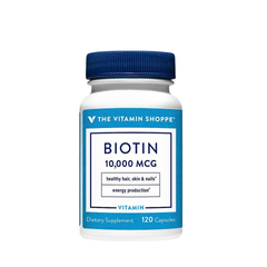 (Hàng nhập khẩu) Viên uống hỗ trợ khỏe da, tóc, móng The Vitamin Shoppe Biotin 10000mcg