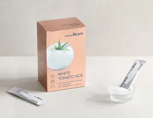 (Hàng nhập khẩu) Gói uống vitamin cà chua trắng Chunho Ncare hỗ trợ dưỡng trắng da