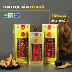 (Hàng nhập khẩu) Thái cực sâm củ khô Daedong Korean Taekuk Ginseng 300g 10 củ