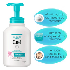 (Hàng nhập khẩu) Sữa Tắm Curél Intensive Moisture Care Foaming Body Wash Dạng Bọt