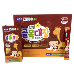(Hàng nhập khẩu) Nước Hồng Sâm Baby KGF Kids Red Ginseng Stick Hộp 30 gói