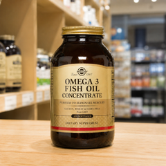 Dầu Cá Solgar Omega 3 Fish Oil Concentrate - Bổ Sung Omega-3 Tinh Khiết, Tốt cho Tim Mạch, Não Bộ và Thị Giác - 120 Viên