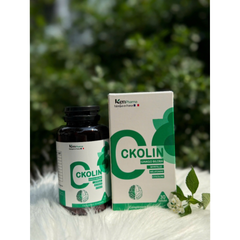 Viên uống hỗ trợ tăng tuần hoàn não Ckolin KenPharma - Tăng cường trí nhớ, giảm nhức đầu, hỗ trợ sức khỏe não bộ - Hộp 30 viên