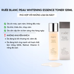 (Hàng nhập khẩu) Toner dưỡng ẩm sáng da RUÉE Blanc Peau Whitening Essence Toner