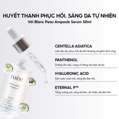(Hàng nhập khẩu) Serum hỗ trợ dưỡng trắng, mờ thâm RUÉE Blanc Peau Ampoule