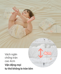 (Hàng nhập khẩu) Bỉm dán Momo Rabbit size NB 42 miếng (3-5kg)