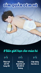 (Hàng nhập khẩu) Bỉm quần đêm hè Momo Rabbit size L 28 miếng 9-14kg