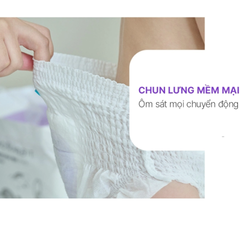 (Hàng nhập khẩu) Bỉm quần ban đêm Momo Rabbit size XL 12-17kg
