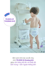 (Hàng nhập khẩu) Bỉm quần ban đêm Momo Rabbit size XL 12-17kg