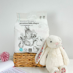 (Hàng nhập khẩu) Bỉm quần Classic Momo Rabbit size L 8-12kg