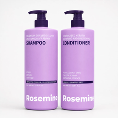 (Hàng nhập khẩu) Cặp dầu gội xả phục hồi tóc Rosemine màu tím