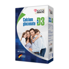 (Hàng nhập khẩu) Viên uống bổ sung canxi & vitamin D3 Doctor Health Calcium Gluconate + D3