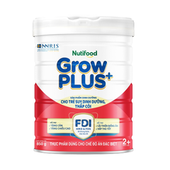 Sữa bột GrowPLUS+ hỗ trợ tăng cân cho bé trên 2 tuổi