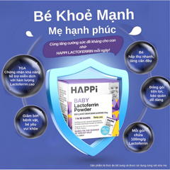 (Hàng nhập khẩu) Bột hỗ trợ tăng đề kháng Happi Baby Lactoferrin Powder cho bé