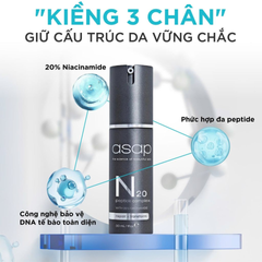(Hàng nhập khẩu) Tinh chất hỗ trợ trẻ hoa da Asap N20 Peptide Complex