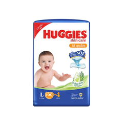 Bỉm quần Huggies Skincare tràm trà size L cho bé 9-14 kg