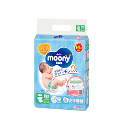 (Hàng nhập khẩu) Tã dán Moony Newborn cho bé dưới 5kg
