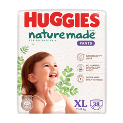 Bỉm quần Huggies Naturemade XL cho bé 12-17kg
