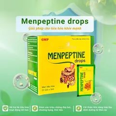 Men tiêu hóa Menpeptine Drops dạng gói