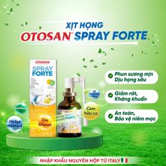 (Hàng nhập khẩu) Xịt họng Otosan Throat Spray Forte cho bé trên 3 tuổi