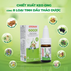 (Hàng nhập khẩu) Dung dịch nhỏ tai Otosan Natural Ear Drops cho bé 3 tuổi trở lên