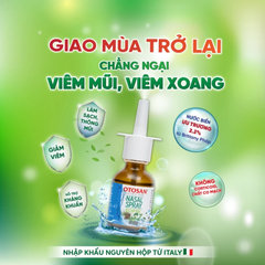 (Hàng nhập khẩu) Xịt mũi Otosan Nasal Spray Forte của Ý