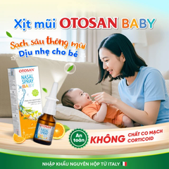 (Hàng nhập khẩu) Xịt mũi trẻ em Otosan Nasal Spray Baby cho bé từ 1 tuổi trở lên