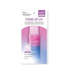 (Hàng nhập khẩu) Sữa chống nắng nâng tông da Sunplay Skin Aqua Tone Up Uv Milk Lavender Spf50+