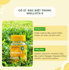 WellVita E 400IU - Viên uống hỗ trợ trẻ hóa và làm đẹp da