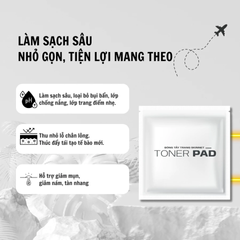 Bông tẩy trang SkinNet Toner Pad hỗ trợ làm sạch, giảm mụn