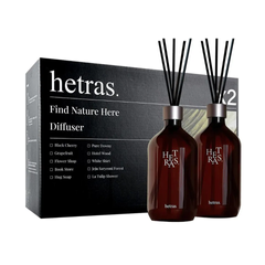 (Hàng nhập khẩu) Set tinh dầu khuếch tán hương thơm Hetras Premium Diffuser 500ml