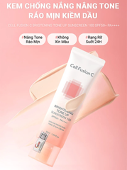 (Hàng nhập khẩu) Kem chống nắng nâng tông Cell Fusion C Brightening Tone Up Sunscreen 100 SPF50+