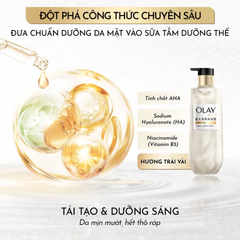 (Hàng nhập khẩu) Sữa tắm sáng da Olay Luminous hương trái vải