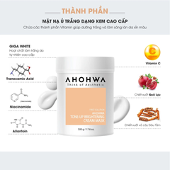 (Hàng nhập khẩu) Mặt nạ ủ trắng da Ahohwa Tone-Up Brightening Cream Mask 500g