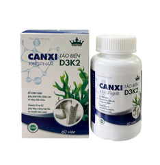 Viên Uống Canxi Tảo Biển D3k2 Kingphar 60 viên - Bổ Sung Canxi, Phát Triển Chiều Cao, Ngừa Loãng Xương