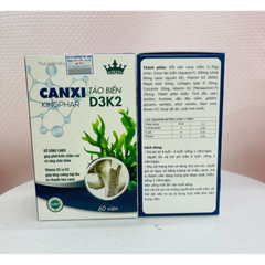 Viên Uống Canxi Tảo Biển D3k2 Kingphar 60 viên - Bổ Sung Canxi, Phát Triển Chiều Cao, Ngừa Loãng Xương