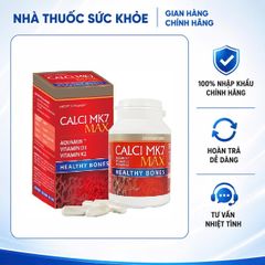 Viên Uống Bổ Sung Canxi Tảo Biển Đỏ Calci Mk7 Max - Hỗ Trợ Sức Khỏe Xương Khớp Vitamin D3, K2 - 60 Viên