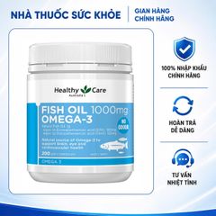 (Hàng nhập khẩu) Dầu cá Omega 3 Healthy Care Fish Oil 1000mg của Úc