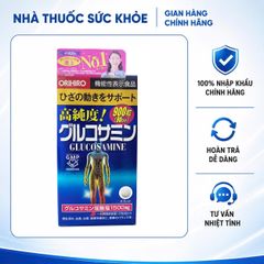 (Hàng Chính Hãng- Đủ VAT ) Viên Uống Glucosamine Orihiro 1500mg Nhật Bản - Hỗ Trợ Xương Khớp Người Trưởng Thành