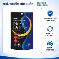 Trà Giảm Cân Ban Đêm Orihiro Night Diet Tea Nhật Bản - Hỗ Trợ Thải Độc, Cải Thiện Giấc Ngủ - 20 Gói Gọn Nhẹ, Dễ Dàng Sử Dụng