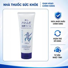 Sữa Rửa Mặt Hatomugi Chiết Xuất Ý Dĩ 170g - Làm Sáng Da, Chống Oxy Hóa, Dành Cho Mọi Loại Da, Ngăn Ngừa Mụn và Lão Hóa