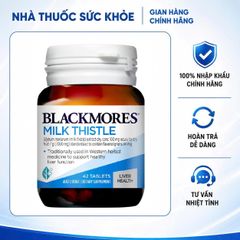 Viên Uống Bổ Gan Blackmores Milk Thistle Úc - Hỗ Trợ Thanh Lọc Cơ Thể, Giúp Tăng Cường Chức Năng Gan - 42 Viên TPCN