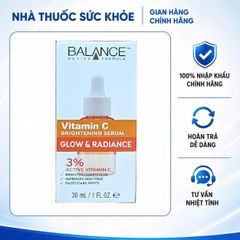 Serum Balance Vitamin C 30ml - Giúp Dưỡng Sáng Da, Mờ Thâm, Chống Oxy Hóa, Phù Hợp Da Mụn và Già Hóa
