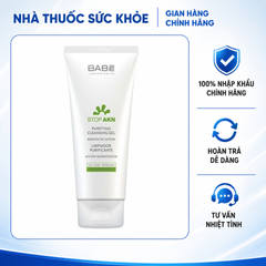 (Hàng nhập khẩu) Sữa Rửa Mặt BABE Stop AKN Gel 200ml - Làm Sạch Dịu Nhẹ, Kiểm Soát Dầu, Ngăn Mụn Tái Phát, Làm Sáng Da