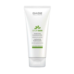 (Hàng nhập khẩu) Sữa Rửa Mặt BABE Stop AKN Gel 200ml - Làm Sạch Dịu Nhẹ, Kiểm Soát Dầu, Ngăn Mụn Tái Phát, Làm Sáng Da