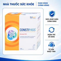 (Hàng nhập khẩu) Bột Uống Hỗ Trợ Nhuận Tràng Constipass Wellcare - Cải Thiện Táo Bón Cho Trẻ Em Và Người Lớn