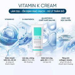 (Hàng nhập khẩu) Kem dưỡng phục hồi da Ahohwa Vitamin K Cream 50g - Làm dịu da nhạy cảm, kích ứng, phục hồi cho da yếu