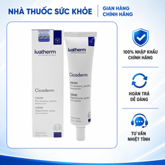 (Hàng nhập khẩu) Kem Phục Hồi Da Ivatherm Cicaderm Cream 40ml - Làm Dịu Da, Hỗ Trợ Tái Tạo, Ngăn Ngừa Sẹo