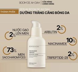 [Hàng nhập khẩu] Serum Boom De Ah Dah Niacinamide+ Arbutin 50ml - Dưỡng trắng da, giảm mụn, cấp ẩm, phù hợp mọi loại da